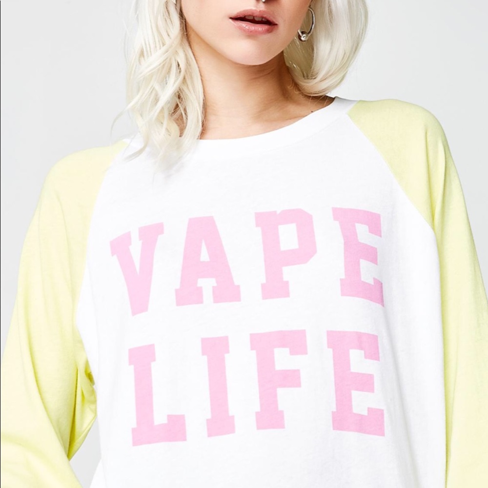NWT Wildfox Vape Life Junior Sweatshirt